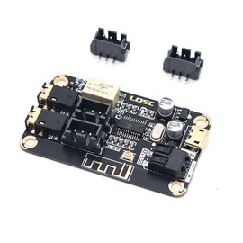 Fasizi Upgraded version of Bluetooth 4.2 audio MP3 receiver decoder board suitable for DIY speaker audio modification can be AUX input