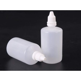 Wowlife 20pcs 100ml Clear Plastic Empty Squeezable Dropper Bottles Eye Liquid Dropper with Caps