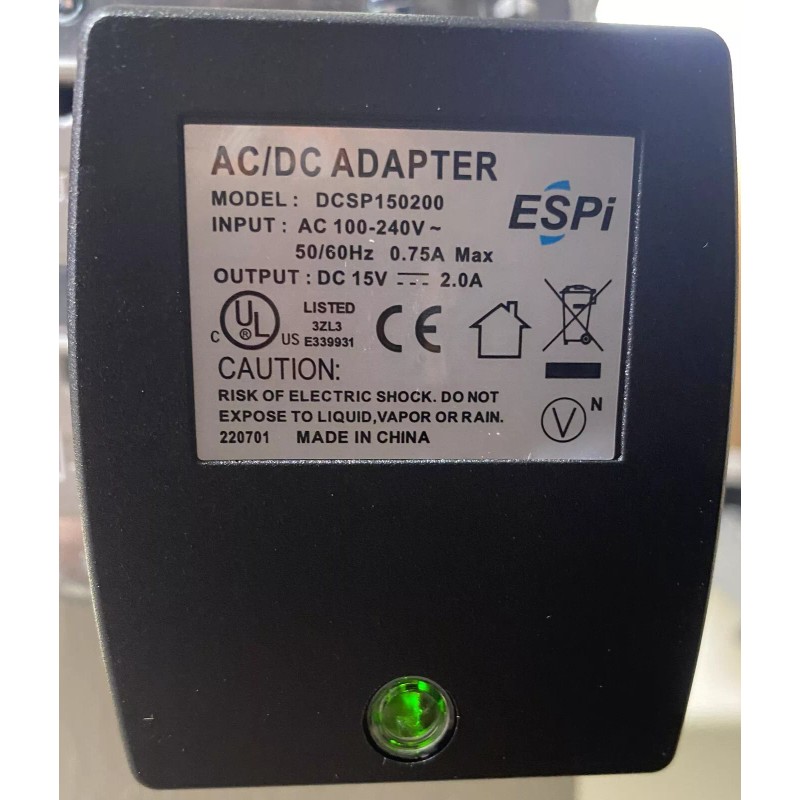 ESPi 15v AC TO DC switching power supply. 2.0A 30W