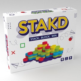 STAKD Family Edition - A, Fun and Competitive Family Game - 1-5 Players (Solo Mode Included!)