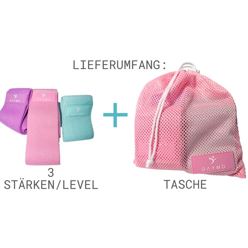 DAYMO Hip Booty Fitness Band - Resistance Band Set of