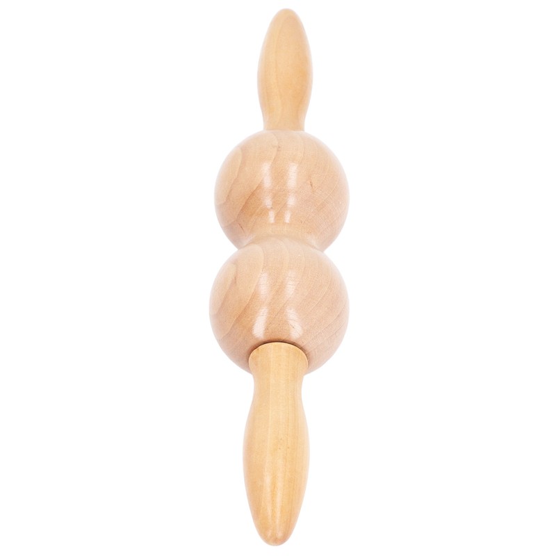 Wooden Meridian Massager Roll Stick Back Waist Neck Shoulder Spine