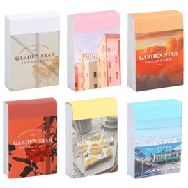 STEFORD Washi Stickers, 300 Pcs Aesthetic Sticker Book for Journaling, DIY Decorative Paper Sticker Scrapbooking Diary Card