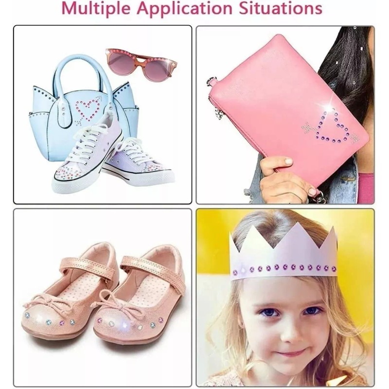 BOGENIANTE Blinger Bling Bling Brillo Para El Cabello Grapadora