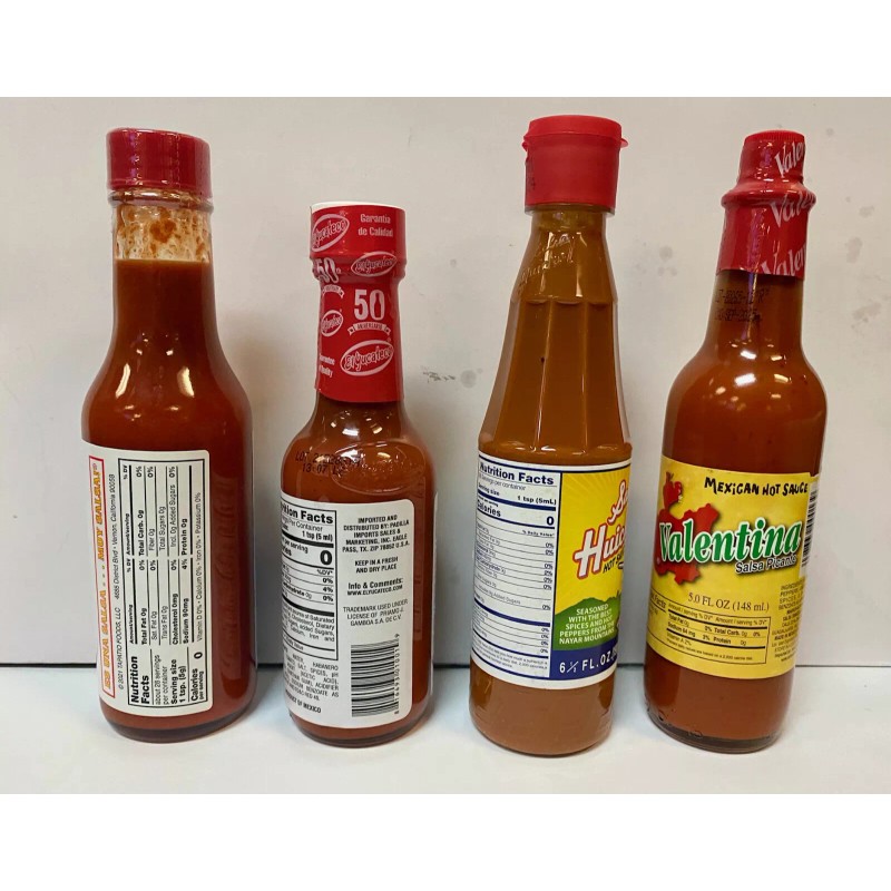 Tapatio MEXICAN HOT SAUCE 4 pk Bundle Tapatio, Huichol,Valent