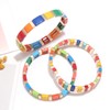 ANGLESJELL 3PCS Rainbow Tile Bracelets for Women (Style A)