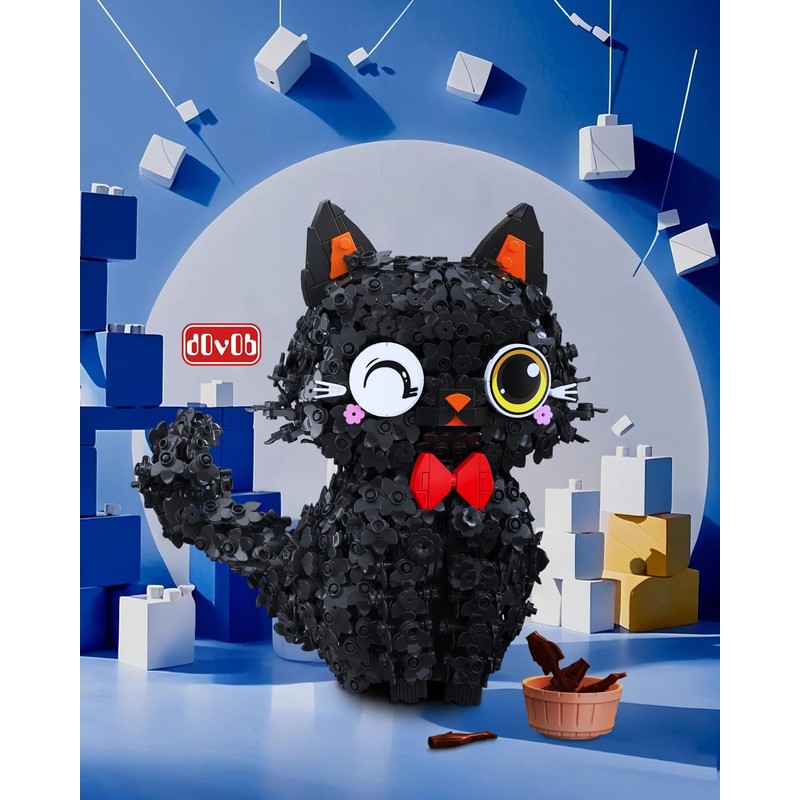 dOvOb Decor Blossom Cat Mini Blocks Building Set - 1651PCS