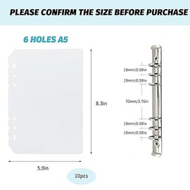 SYGELER Nails Swatches Book, Nails Display Book Insert Pages（10 Pack,Nail Color Display Organizer Suitable for Salons and Enthusiasts (A5)