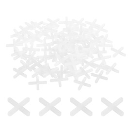 uxcell 1600Pcs Tile Spacers, 2.5mm 3/32" Cross Shape Wall Floor Tile Spacer Tiling Tools for Ceramic Tile Installation, White