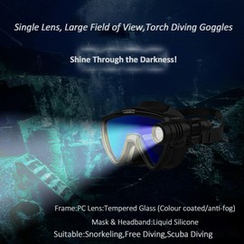 HPLSZCN Diving Goggles, Swimming Goggles Snorkelling Mask for Adults, Diving Mask with Nose Cover 180°Panoramic HD Anti-Fog Anti-Leak, Snorkelling and Swimming