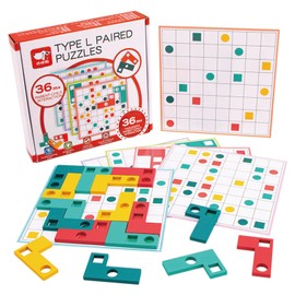 Dr. MUYA® Montessori Toy for 3 4 5 Years, Wooden Puzzle Children, Children's Toy, Children's Puzzle from 3 Years, Wooden Toy from 3 Years, Gift for 3-5 Years Children Boys Girls