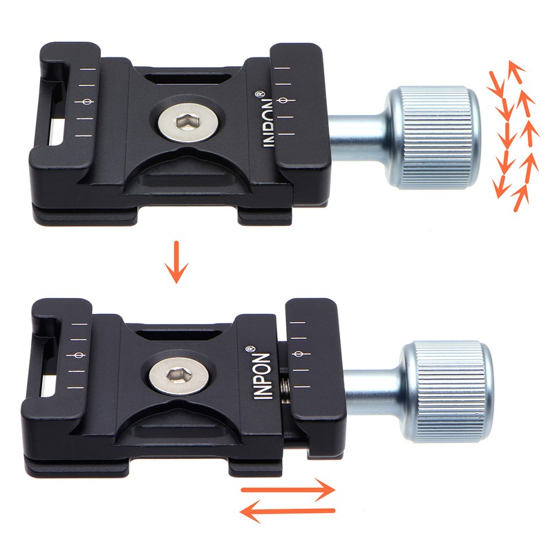 INPON Quick Release Clamp 38mm Arca Swiss Compatible with 1/4"