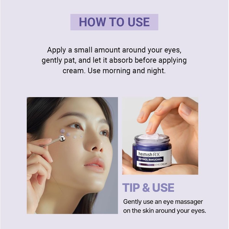 HEIMISH RX Retinol Bakuchiol Eye Cream - Daily Eye Cream