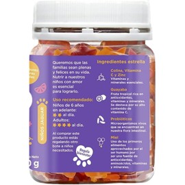 FLOR DE JAGUAR DFN Gummies – Vitaminas para Niños y Adultos – Gomitas con Vitamina C, Zinc y Probióticos – Apoyan el Sistema Inmunológico – 90 pzas (180 g) – Sin Azúcar Añadida