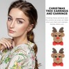 LIFKOME 5pairs Holiday Earrings for Women Cute Christmas Featuring Tree