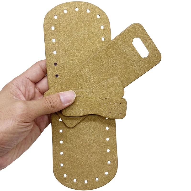 JMZLLRX Bag Base for Crocheting, PU Leather Bag, Knitting Set