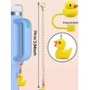 Rubber Duck Cup Straw Cover and Charm Bottle Drinkware Tumbler
