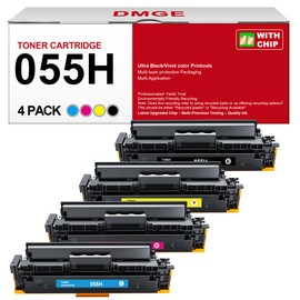 055H - 055 Toner Cartridge Set - MF743cdw Toner Cartridges Replacement for Canon 055 Toner Cartridge Set for Canon MF743Cdw Toner Color MF741Cdw MF745Cdw MF746Cdw, MF743 MF741 Printers, 4 Pack