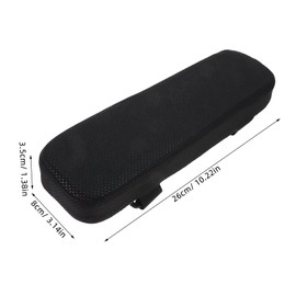 CAXUSD Ergonomic Memory Foam Gel Armrest Pads for Gaming and Office Chairs Fit Easy to Clean Pressure Relief Cushion for Elbows and Forearms Black Thickness