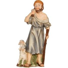 FADEDA Shepherd/Height: 9 cm/Hand-painted/Detailed Nativity Scene Figures - Christmas Table Decoration Nativity Accessories