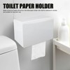 Toilet Paper Holder with Shelf Space Aluminum Waterproof Wall Mounted
