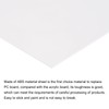 sourcing map ABS Plastic Sheet 7 x 4 x 0.04
