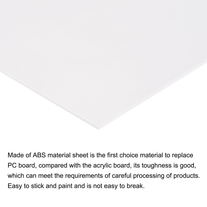 sourcing map ABS Plastic Sheet 7 x 4 x 0.04
