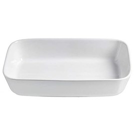 Ritzenhoff & Breker XXL Rectangular Casserole Dish 36 x 25 cm, 3 Litres, White, Ceramic Oven Dish, Dishwasher Safe