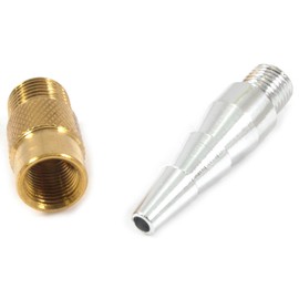 Forney 75355 Air Nozzle, Tapered Inflator with 1/8-Inch Male Adapter, 2-Pack