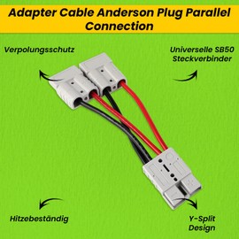 Offgridtec® Anderson Adaptor Cable Parallel Connection FSP Module and Solar Case 20 cm