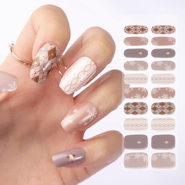 BHGT Pack of 20 Christmas Nail Foils for Hardening Winter Snowflakes Glitter Nail Foils Gel Foils Nail Stickers Nail Wraps Nail Stickers Nail Stickers (B)