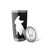 French Bulldog Silhouette Stainless Steel Insulated Tumbler