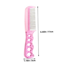 Healeved 5pcs Steel Wig Comb Static Fine Teeth Hair Combs for Women Daily Wear Parties Stage Shows Home Salon Use