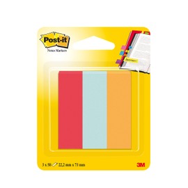 Post-it 671-PBO 22.2 x 73 mm Medium Notes Marker - Assorted Colour (Pack of 3)