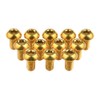Wanyifa 12 tornillos de titanio Ti Torx M5 x 10