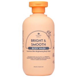 Nature Spell Bright & Smooth Body Wash, Brightening and Resurfacing for All Skin Types, with Vitamin C, AHA Fruit, Allantoin, Vegan, 320ml