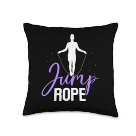 Jump Rope Skipper Ropes Hobby Rope Skipping Throw Pillow