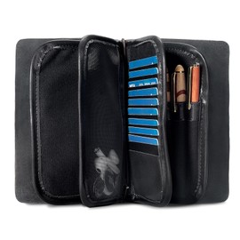 ZUOYOUZ Women's Large Wallet Portrait Format with Coin and Debit Card Compartment, Leather Purse Large Many Compartments for Men and Women, black, Casual