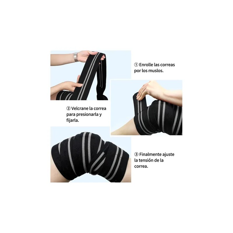 2pcs Rodilla Deportivas Vendas Compresion Gym Knee Wraps