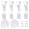 RAFIYU Pleated Replacement Parts Set Clamp Support Accessories, 4 Kit