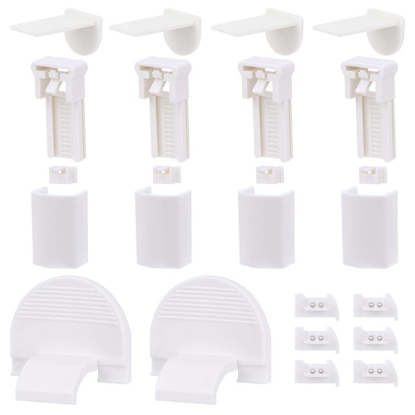 RAFIYU Pleated Replacement Parts Set Clamp Support Accessories, 4 Kit