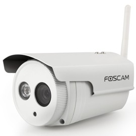 Foscam HD 720P Outdoor WiFi Security Camera – Weatherproof IP66 Bullet / 1MP IP Wireless Surveillance Camera System with iOS/Android App, Night Vision up to 65ft, and More (FI9803P)