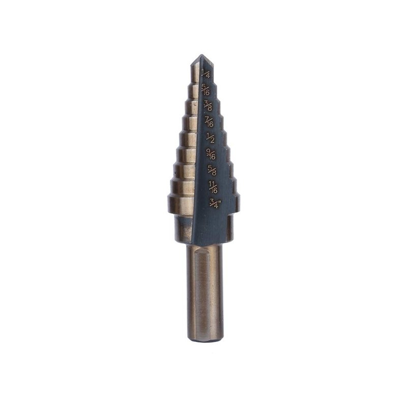 Cocoarm HSS Step Drill 5 Pieces Cone Drill Set Titanium