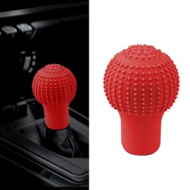 Car Gear Shift Knob Cover, Silicone Anti-Slip Auto Knob Gear Stick Protector, Elastic Silicone Car Automatic Shift Protector Cover for Men Women, Universal Car Interior Accessories for Most Models