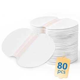 80 Pezzi Assorbenti Ascellari, Assorbenti Ascellari Antisudore, Morbidi e Traspiranti Sudore Pad, Ideali per Sport, Leggero e Traspirante, Sudore Uomo Donna