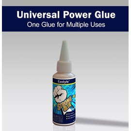 Eastyle Super Glue Gel – All Purpose Adhesive for Metal, Wood, Rubber & Plastic | Waterproof, Flexible & Shockproof | Clear, Non-Yellowing, Odorless Glue for Repairs & Crafts (1 PCS)