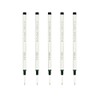 Rollerball Pen Refills - Smooth Writing German Ink and Fine 0.5 mm Threaded Rolling Ball Refills (5 x Black)