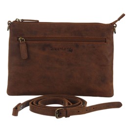 Greenland Nature Monte RFID Leather Shoulder Bag 28 cm, brown