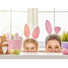 2Pcs Rabbit Easter Baskets for Kids,Hand Woven Cotton Rope Bunny