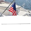 Flag Pole 610mm Stainless Steel Weather Resistant Rustproof Marine Flagpole
